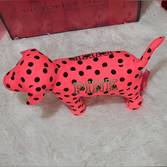 Victoria's Secret PINK large Polka Dot Display Dog - Picture 3 of 8